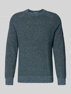 Swetry męskie - Sweter z dzianiny o kroju regular fit z czystej bawełny - miniaturka - grafika 1