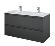 Szafki łazienkowe - Elita 168182 SZAFKA podumywalkowa SPLIT 120 3S ANTHRACITE MATT PDW - miniaturka - grafika 1