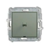 Wyłączniki światła i elektryczne - Wyłącznik pojedynczy dźwigniowy Karlik MINI - szałwiowy - miniaturka - grafika 1