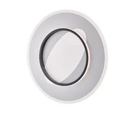 Lampy sufitowe - Lampa sufitowa Annie z metalu i aluminium lakierowana na biało i czarno z wbudowaną diodą LED CCT + pilot H.6 Ø50 BL321-PBC - miniaturka - grafika 1