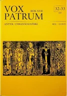 Religia i religioznawstwo - Vox patrum rok XVII 32 33 / 97 - miniaturka - grafika 1