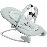 Skoczki dla dzieci - Chicco Hooplà hamak dla niemowląt od 0 miesięcy do 18 kg, huśtawka i krzesło dla niemowląt i dzieci z łukiem zabaw, regulowane oparcie i reduktor poduszki, kompaktowy - Kolor niebieski (Antiguan Sky) - miniaturka - grafika 1