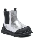 Buty dla dziewczynek - Nelli Blu Trzewiki AVO-521-007 Srebrny - miniaturka - grafika 1