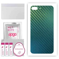 Szkła hartowane na telefon - Folia naklejka skórka strukturalna na TYŁ do Apple iPhone 8 Plus - Carbon Kameleon CAKA1 - apgo SKINS - miniaturka - grafika 1