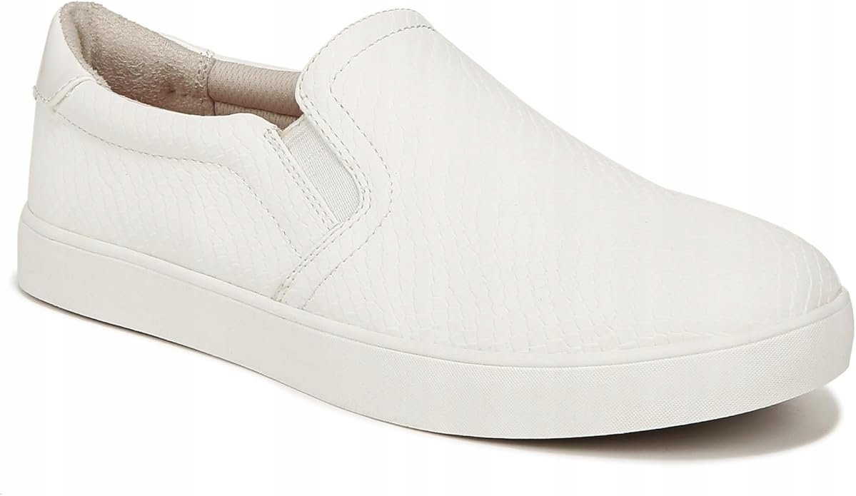 DR.SCHOLL'S BIAŁE DAMSKIE TRAMPKI WSUWANE Z WZOREM SKÓRY WĘŻA 38,5 J_A