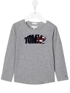 Bluzki damskie - Koszulka dziewczęca Tommy Hilfiger Flip Sequins bluzka-164 - miniaturka - grafika 1