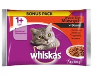 Mokra karma dla kotów - Whiskas Wybór dań mięsnych w sosie 4x100g 37446-uniw - miniaturka - grafika 1