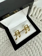 Spinki do mankietów i krawatów - SPINKI DO MANKIETÓW nutki nuta złote muzyk prezent - miniaturka - grafika 1