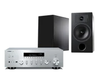 Zestawy stereo - Yamaha R-N600A (srebrny) + Tesi 3 (czarny) - miniaturka - grafika 1
