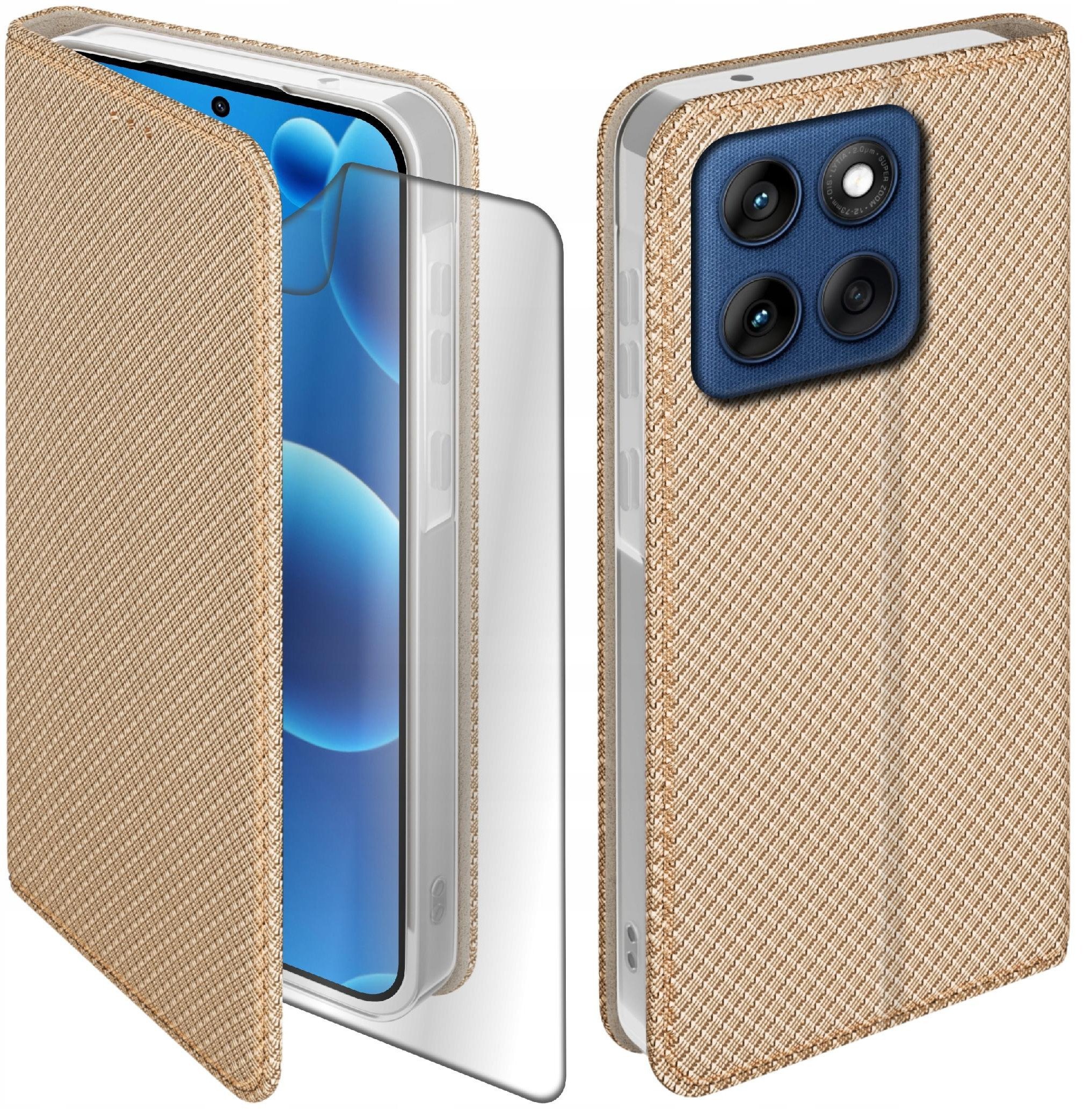 Etui z klapką do Motorola Edge 60 60 Fusion Zamykane Futerał + Folia