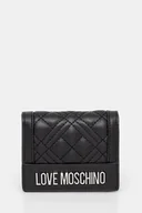 Portfele - Love Moschino portfel damski kolor czarny JC5601PP0MLA000B - miniaturka - grafika 1