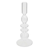 Świeczniki - Szklany świecznik na jedną świecę, Ø 9 cm - miniaturka - grafika 1