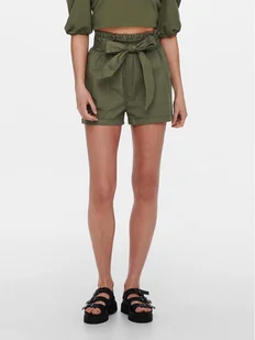 ONLY Szorty materiałowe Smilla 15154906 Khaki Regular Fit - Spodnie sportowe damskie - miniaturka - grafika 1