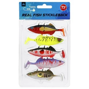 Przynęta MIKADO Real Fish Stickleback PMRFS-5-MIX 5 cm Wielokolorowy - Przynęty - miniaturka - grafika 1