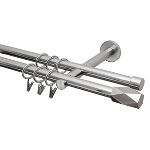 Karnisz Heksagon 300 cm podwójny nikiel 19 mm Inspire - Karnisze - miniaturka - grafika 1