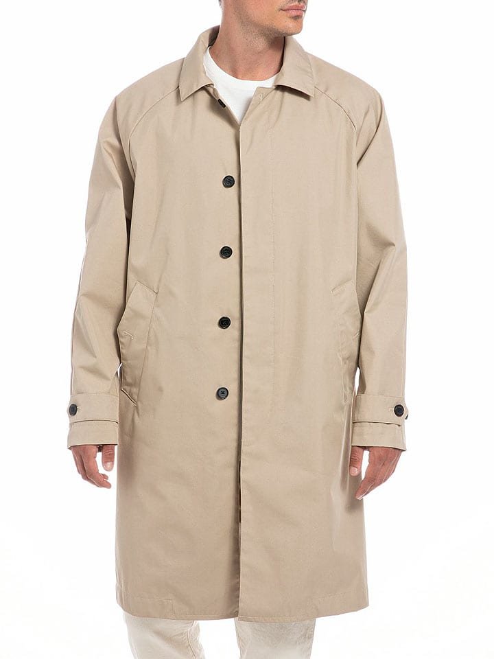 Replay Trencz w kolorze beżowym