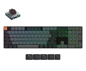 Klawiatury - Keychron K5X H3 UltraSlim Low Profile Mac Win HotSwap RGB FullSize - miniaturka - grafika 1