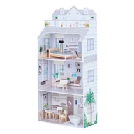 Domki dla lalek - Olivia's Little World Luksusowy Domek dla Lalek Drewniany Domek dla Lalek Fioletowy 4,3ft Z 8 Akcesoriami dla Lalek Meble dla Lalek TD-11683D - miniaturka - grafika 1