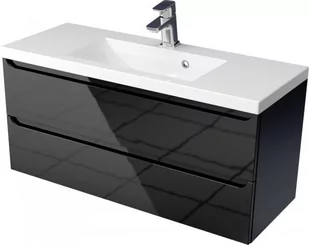 Szafka z Umywalką ETHOS 100 cm BLACK - Szafki łazienkowe - miniaturka - grafika 1