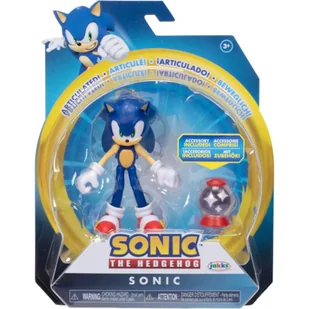 SONIC THE HEDGEHOG JAKKS PACIFIC FIGURKA SONIC + INVINCIBLE ITEM BOX - Figurki dla dzieci - miniaturka - grafika 1