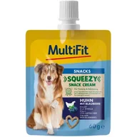 Przysmaki dla psów - MultiFit Squeezy Snack Cream Kurczak z jagodą 10x60 g - miniaturka - grafika 1