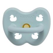 Smoczki uspokajające - Hevea Baby Blue Kwiatki - 0-3 msc - Anatomiczny Smoczek Kauczukowy - Orthodontic - Niebieski - Hevea 213411 - miniaturka - grafika 1