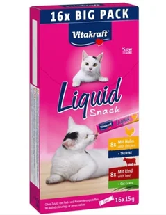 VITAKRAFT CAT LIQUID SNACK multipack 16x15g - Przysmaki dla kotów - miniaturka - grafika 1