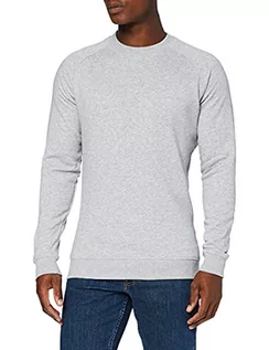 Swetry męskie - Build Your Brand Męska bluza z rękawami raglanowymi Raglan Sweat Crewneck, sweter męski dostępny w 3 kolorach, rozmiary S - 5XL, szary (Heather Grey), 5XL - grafika 1
