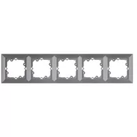 Klawisze i ramki - Abex Perła antracyt ramka 5 RA-5P RA-5P-antracyt - miniaturka - grafika 1