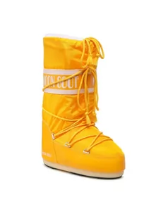 Buty dla dziewczynek - Moon Boot Śniegowce Icon Nylon 14004400 S Żółty - grafika 1