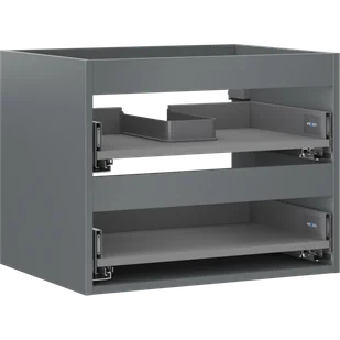 Mexen Box-A korpus szafki podumywalkowej 60 cm, 2 szuflady, grafit mat - 91AX0-0600-470-2-66 - Szafki łazienkowe - miniaturka - grafika 1