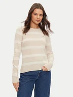 Swetry damskie - Tommy Hilfiger Sweter WW0WW44161 Beżowy Regular Fit - miniaturka - grafika 1