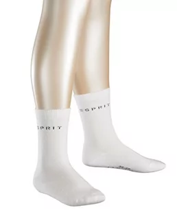 Esprit uniseks dziecięce logo stóp 2-pak K So skarpety (2 sztuki) White (Off-White 2010) 9-12 Years 19041-2010 - Skarpetki damskie - miniaturka - grafika 1