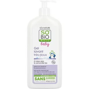 Bio So`Bio Etic SO Bebe Hipoalergiczny organiczny płyn do mycia ciała i włosów dla niemowląt i dzieci 400ml SOB00269 - Kosmetyki kąpielowe dla dzieci - miniaturka - grafika 1