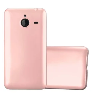 Pokrowiec Do Nokia Lumia 640 XL w METALLIC RÓŻOWE ZŁOTO Etui TPU Silikon Obudowa Ochronny Case Cover Cadorabo - Etui i futerały do telefonów - miniaturka - grafika 1