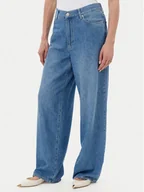 Spodnie damskie - PINKO Jeansy 104601 A2DR Niebieski Relaxed Fit - miniaturka - grafika 1