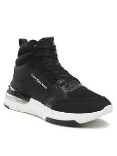 Sneakersy męskie - Calvin Klein Jeans Sneakersy Sporty Runner Comfair Mid Nu W YM0YM00518 Czarny - grafika 1