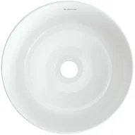 Umywalki - Deante Jasmin Umywalka nablatowa 28 cm biała CDJ6U2S - miniaturka - grafika 1