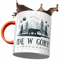 Kubki - Kubek Pomarańczowy z Misiem Miś Słodki na Prezent z Nadrukiem ze Zdjęciem + Opakowanie na prezent (wzór 03) - miniaturka - grafika 1