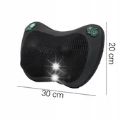 Masażery - MASAŻER SHIATSU MASUJĄCA PODUSZKA DO MASAŻU KARKU PLECÓW CIAŁA PODGRZEWANA - miniaturka - grafika 1