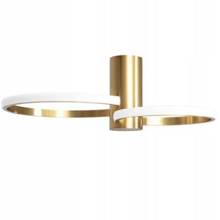 Lampa Sufitowa Nowoczesna Żyrandol Plafon Led Złoty Lampa Ring Pierścień - Lampy sufitowe - miniaturka - grafika 1