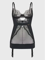 Bielizna nocna - Bluebella Halka Alanna 41680-BK Czarny Slim Fit - miniaturka - grafika 1