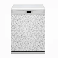 Dekoracje domu - Bluedecor Maskownica zmywarki Geometryczne linie 60x80 - miniaturka - grafika 1