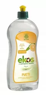 Płyny do naczyń - Pierpaoli Ekos Płyn do ręcznego mycia naczyń z olejkiem pomarańczowym EKOS, 750 ml - miniaturka - grafika 1