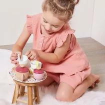 Drewniany zestaw do herbaty Twist 2+ Janod - Zabawy w naśladowanie dorosłych - miniaturka - grafika 1