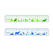 Pedagogika i dydaktyka - Linijka plastikowa transparentna z nadrukiem 20cm - miniaturka - grafika 1