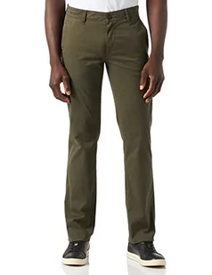 BOSS Męskie spodnie Schino-Slim Slim Fit z nadrukiem ze stretchu bawełnianego diagonalu, ZIELONY, 29W / 30L - Spodenki męskie - miniaturka - grafika 1