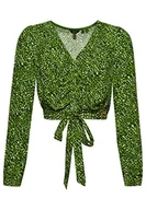 Koszulki i topy damskie - Superdry Vintage Tie Front Top W6011553A Rain Green AOP 6 Kobieta, Rain Green Aop, 32 - miniaturka - grafika 1