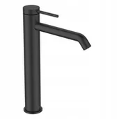 Baterie umywalkowe - Washbasin faucet INVENA KALITEA, high, black - miniaturka - grafika 1