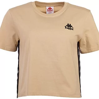 Koszulki i topy damskie - Kappa Damska koszulka o regularnym kroju, Brown Rice, XS - grafika 1